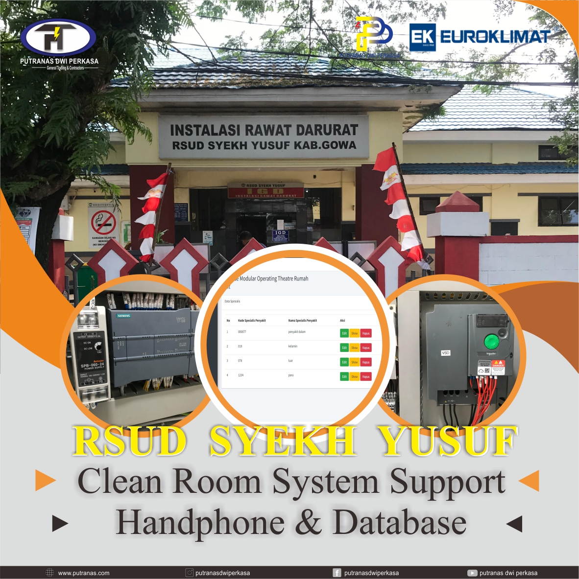 System baru kami selain connect to Android(handphone) system kami sudah terintegrasi dengan DATABASE rumah sakit